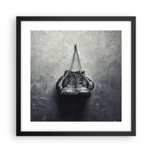 Poster in black frame - A Time of Fight and a Time of Peace - 40x40 cm