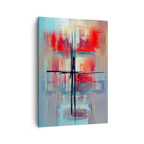 Canvas picture - Landscape in a foreign Dimension - 50x70 cm