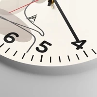 Clock face with numbers