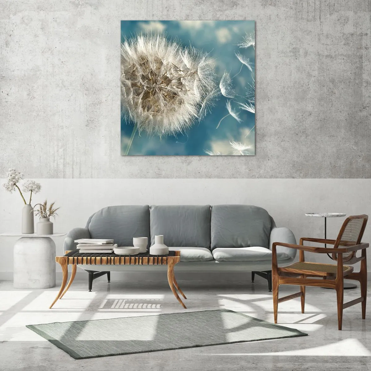 Glass picture - Breath of an Angel - 70x70 cm