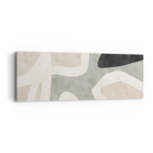 Canvas picture - Composition with a Black Motif - 90x30 cm