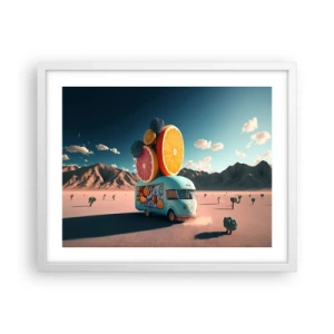 Poster in white frmae - Taste of Holidays - 50x40 cm