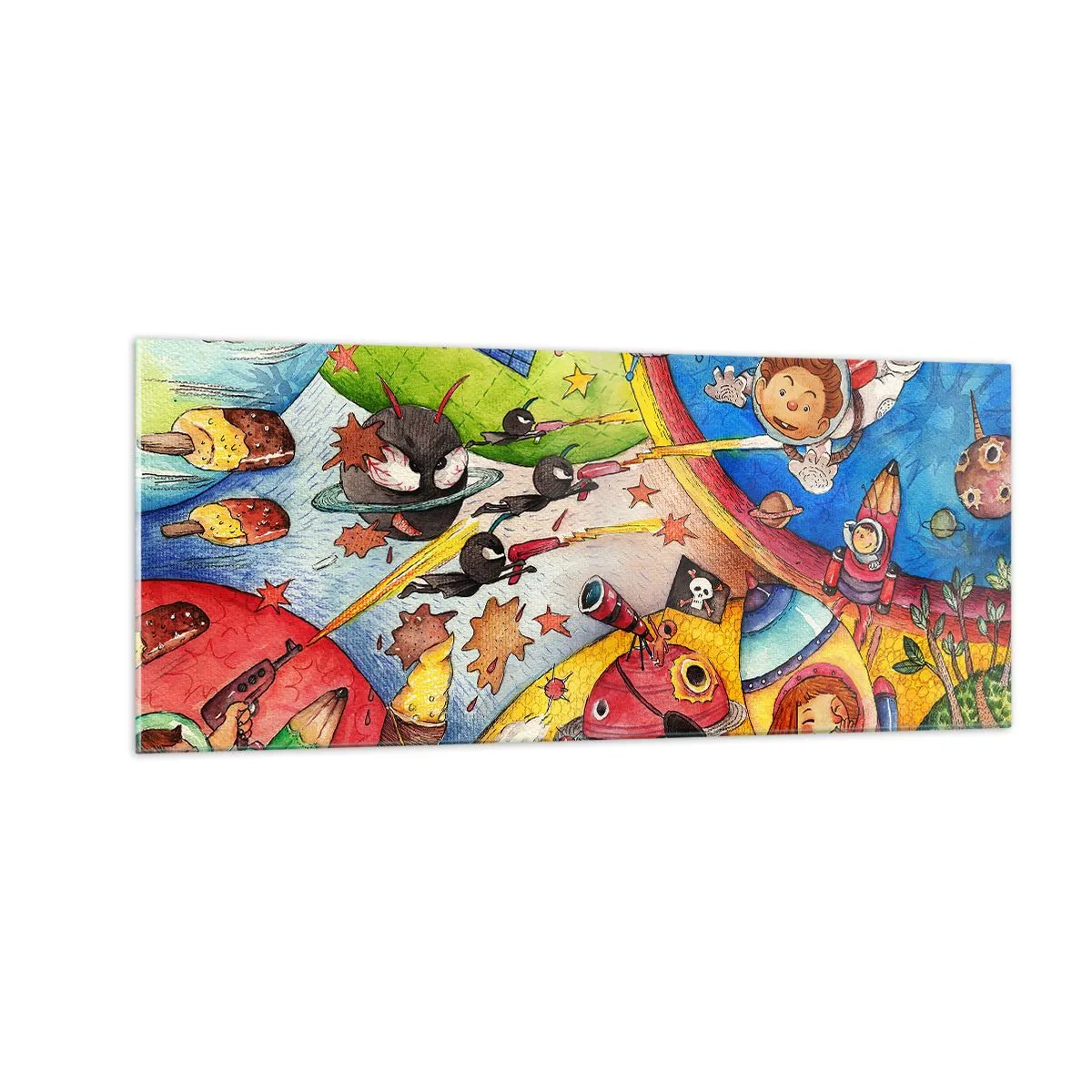 Glass picture - Great Space Adventure - 100x40 cm