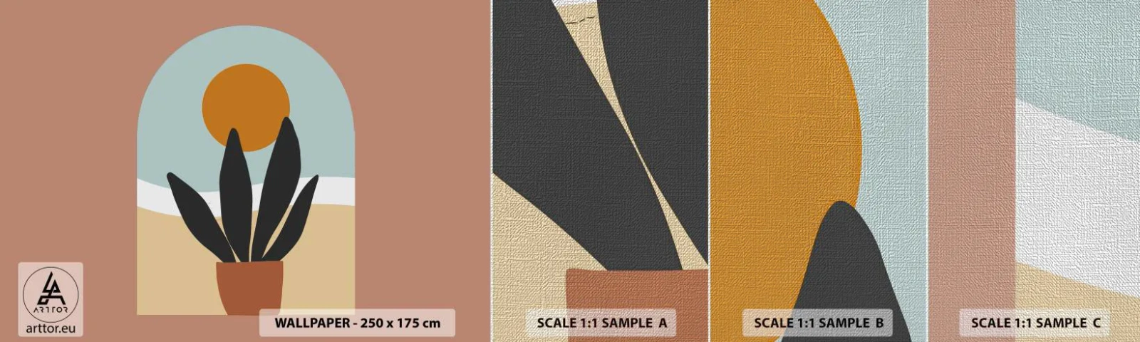 Photo Wallpaper Sample Premium Canvas - Small Joys - Flower, Window, Piece - 100x30 cm