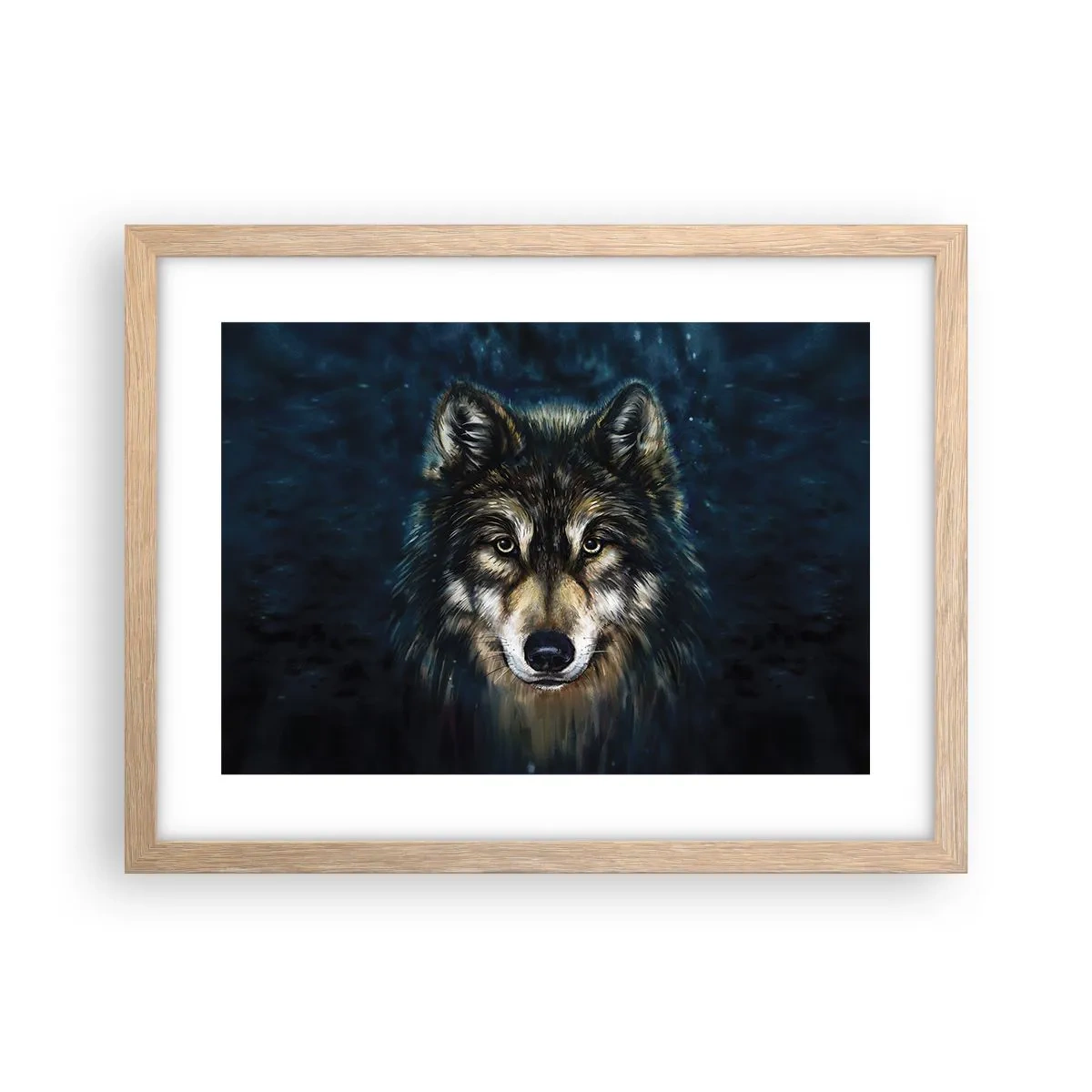 Poster in light oak frame - Alpha? And Omega - 40x30 cm
