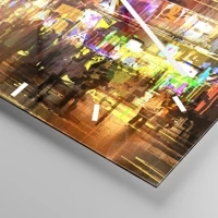 Clock face with lines