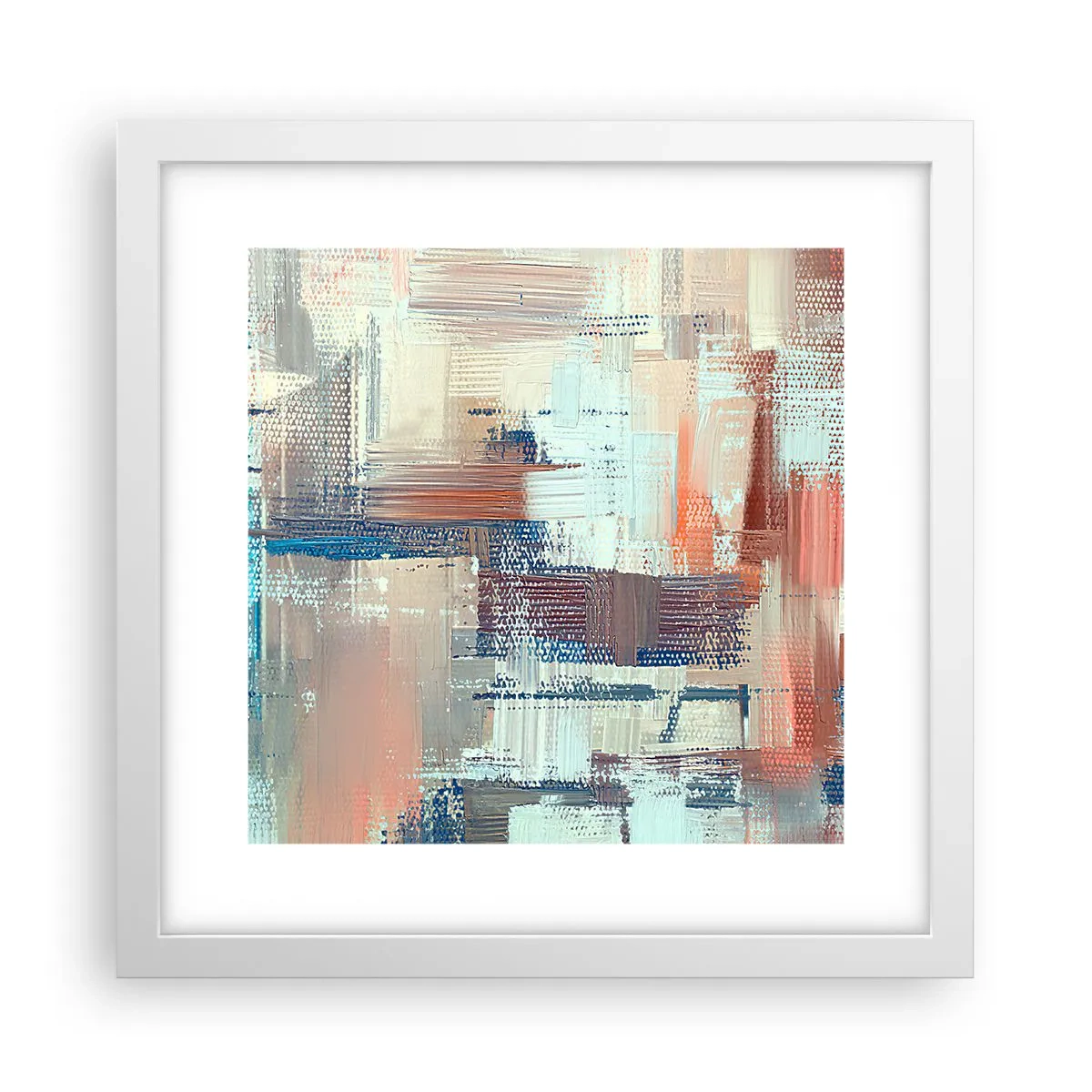 Poster in white frmae - Reaching Light - 30x30 cm