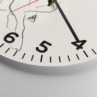 Clock face with numbers