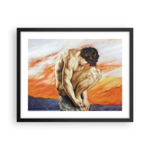 Poster in black frame - Submerged in Himself - 50x40 cm