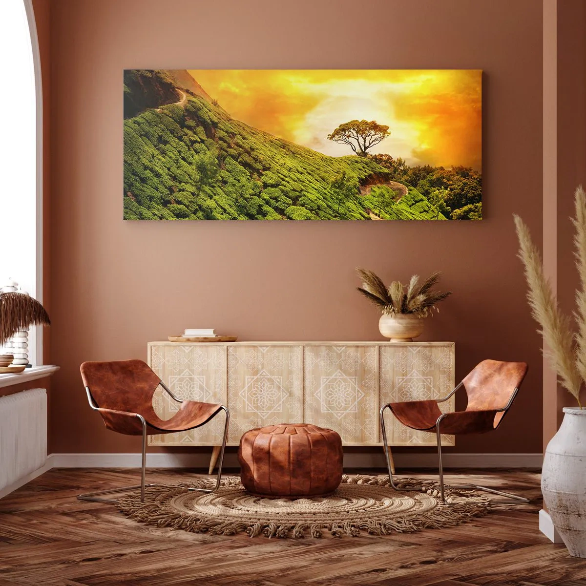Canvas picture - Winding Path, Green Slope - 160x50 cm