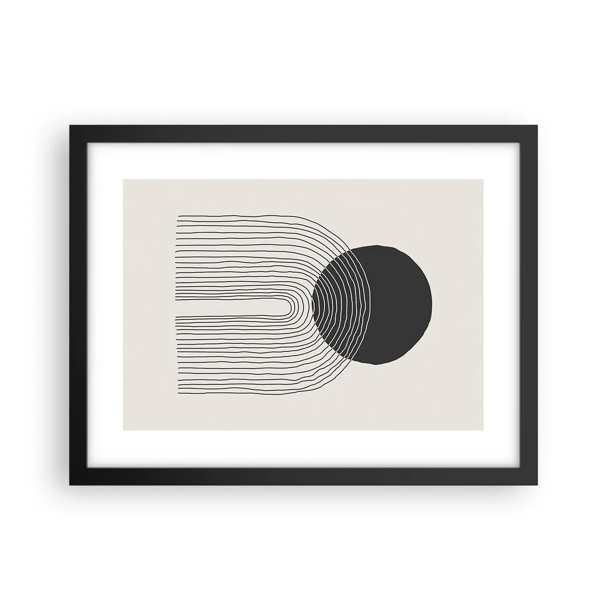 Poster in black frame - Trembling and Certainty - 40x30 cm