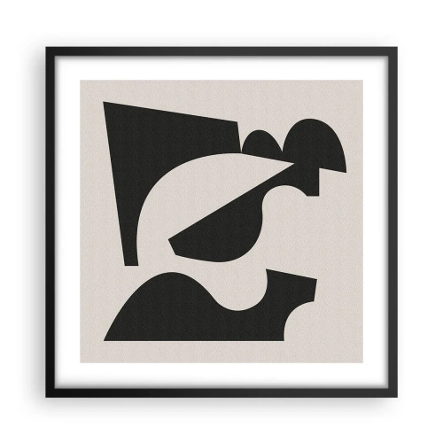 Poster in black frame - For Self-construction - 50x50 cm