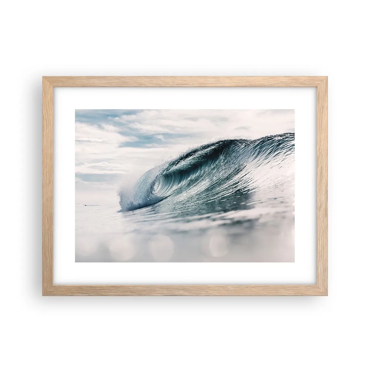 Poster in light oak frame - Water Summit - 40x30 cm