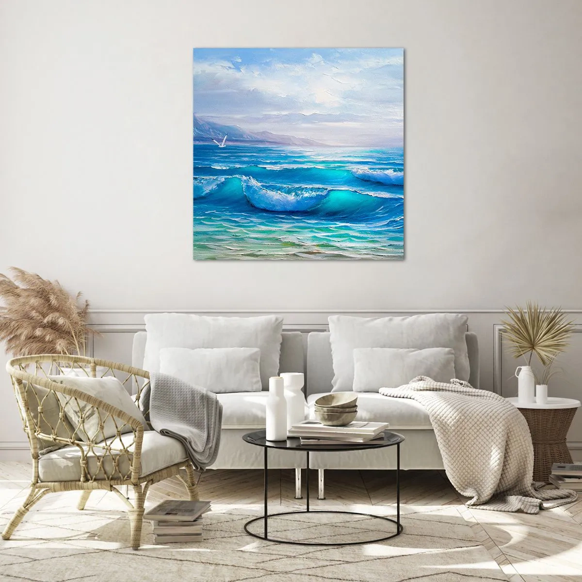 Glass picture - It Brings Bliss - 60x60 cm