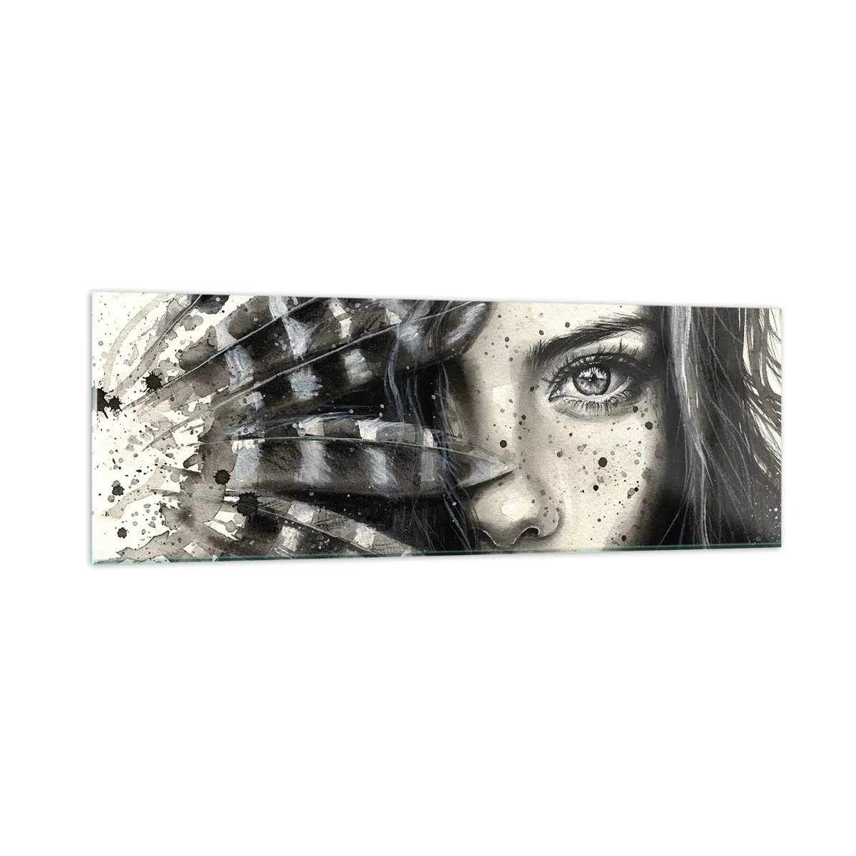 Glass picture - Wild Beauty - 90x30 cm