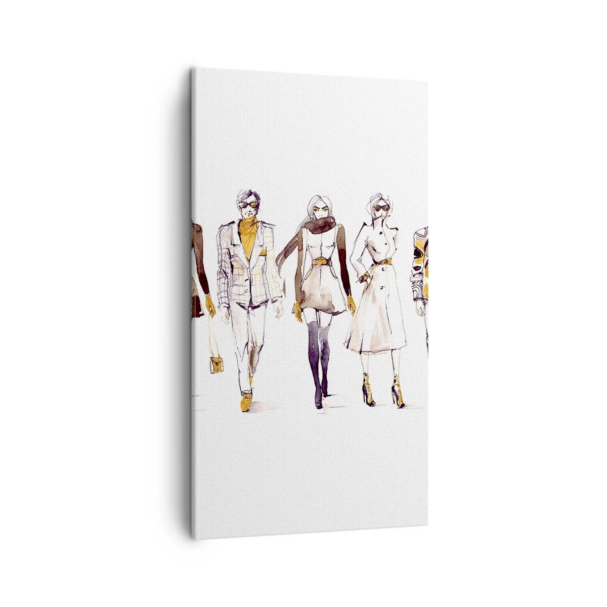 Canvas picture - Natural Elegance on Catwalk - 45x80 cm