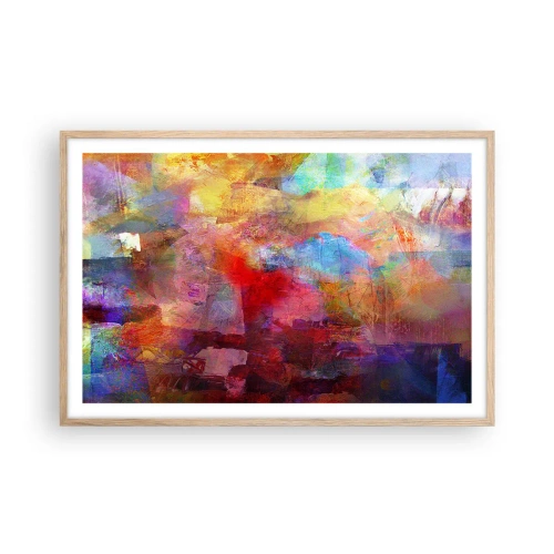 Poster in light oak frame - Looking inside the Rainbow - 91x61 cm
