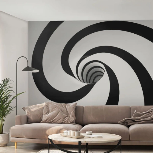 Photo Wallpaper Premium Sand - Let the Whirl Draw You in? - Abstraction, 3D, Vortex - 500x350 cm
