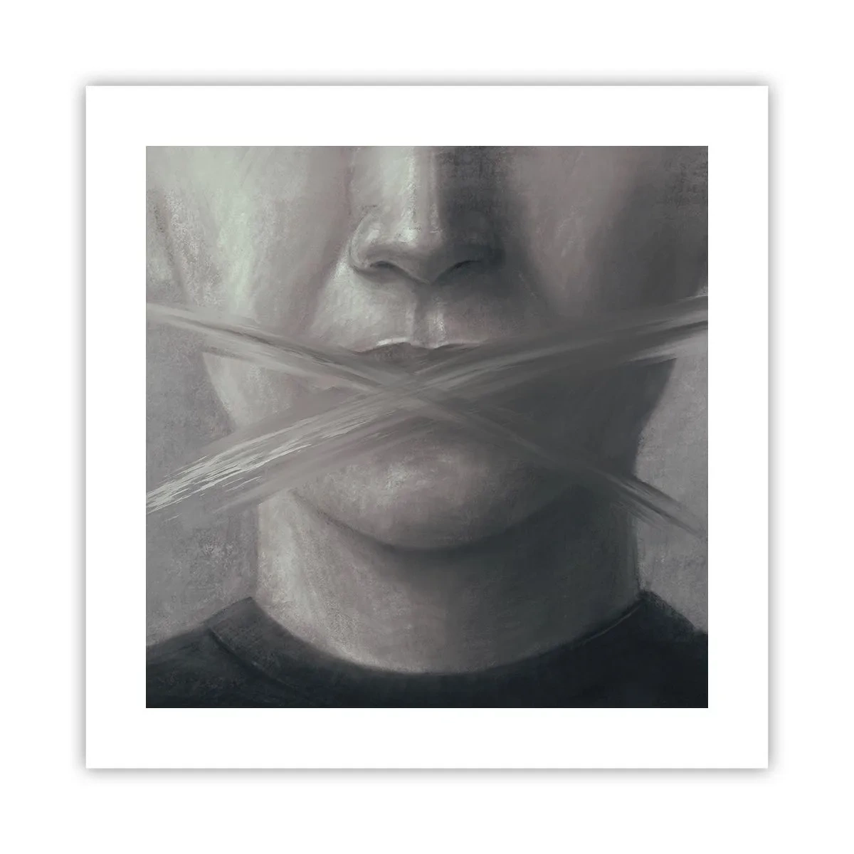 Poster - Not a Word - 40x40 cm