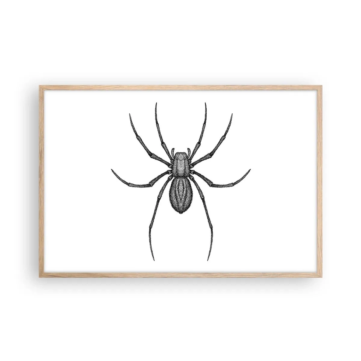 Poster in light oak frame - Disturbing Precision - 91x61 cm