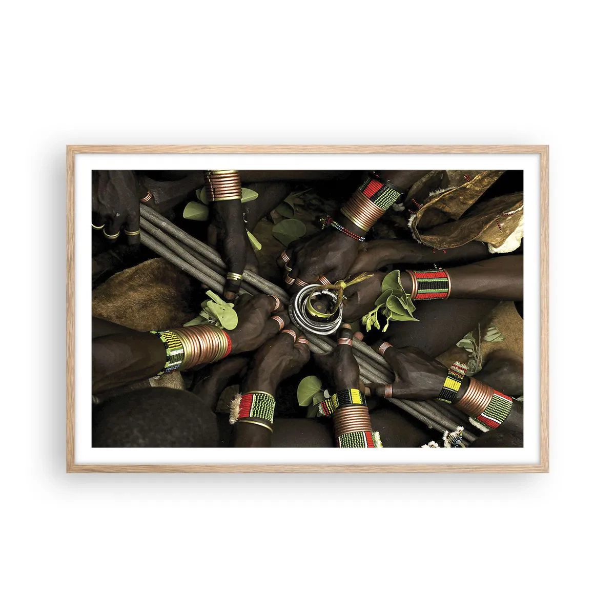 Poster in light oak frame - We Are Together - 91x61 cm