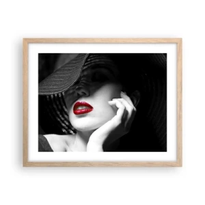 Poster in light oak frame - Study in Scarlet - 50x40 cm