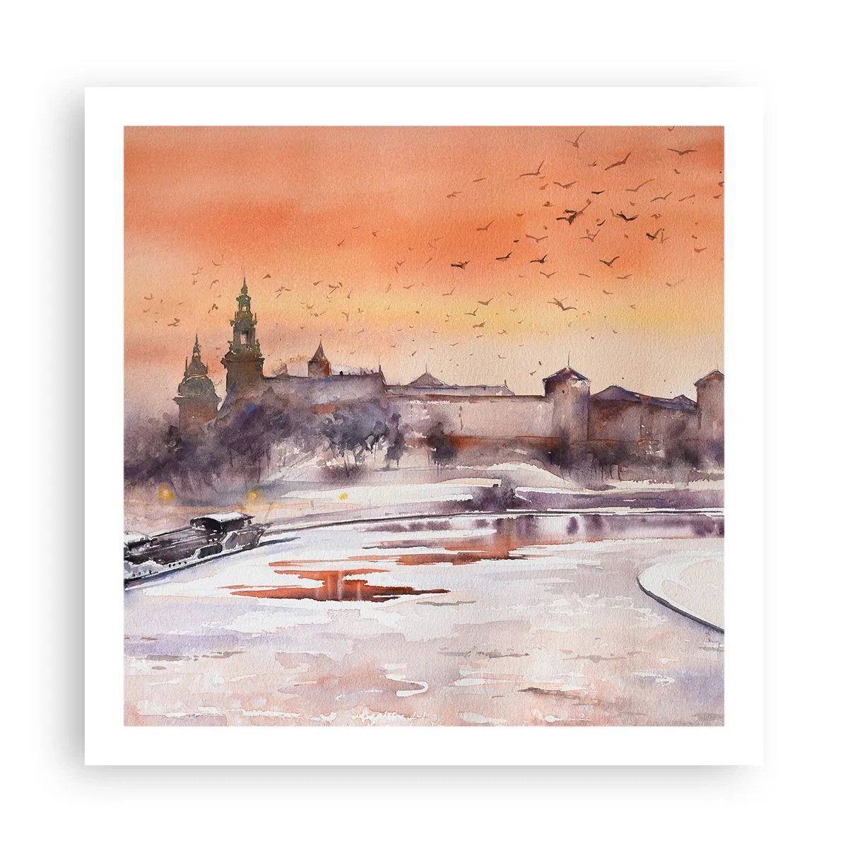 Poster - Royal Sunset - 60x60 cm