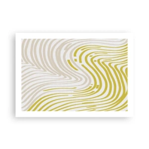 Poster - Composition with a Gentle Curve - 70x50 cm