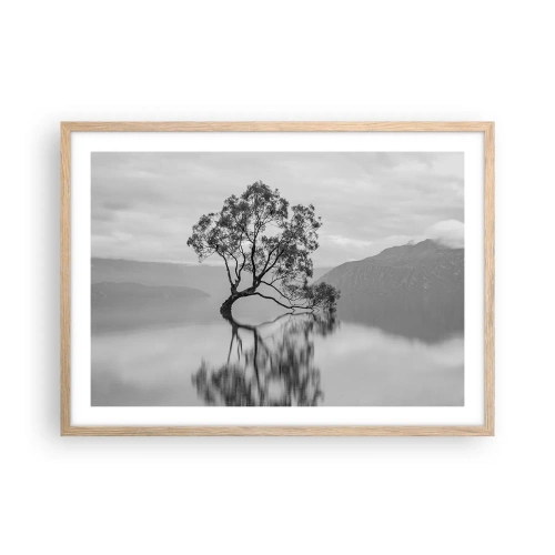 Poster in light oak frame - There Is Such Country - 70x50 cm