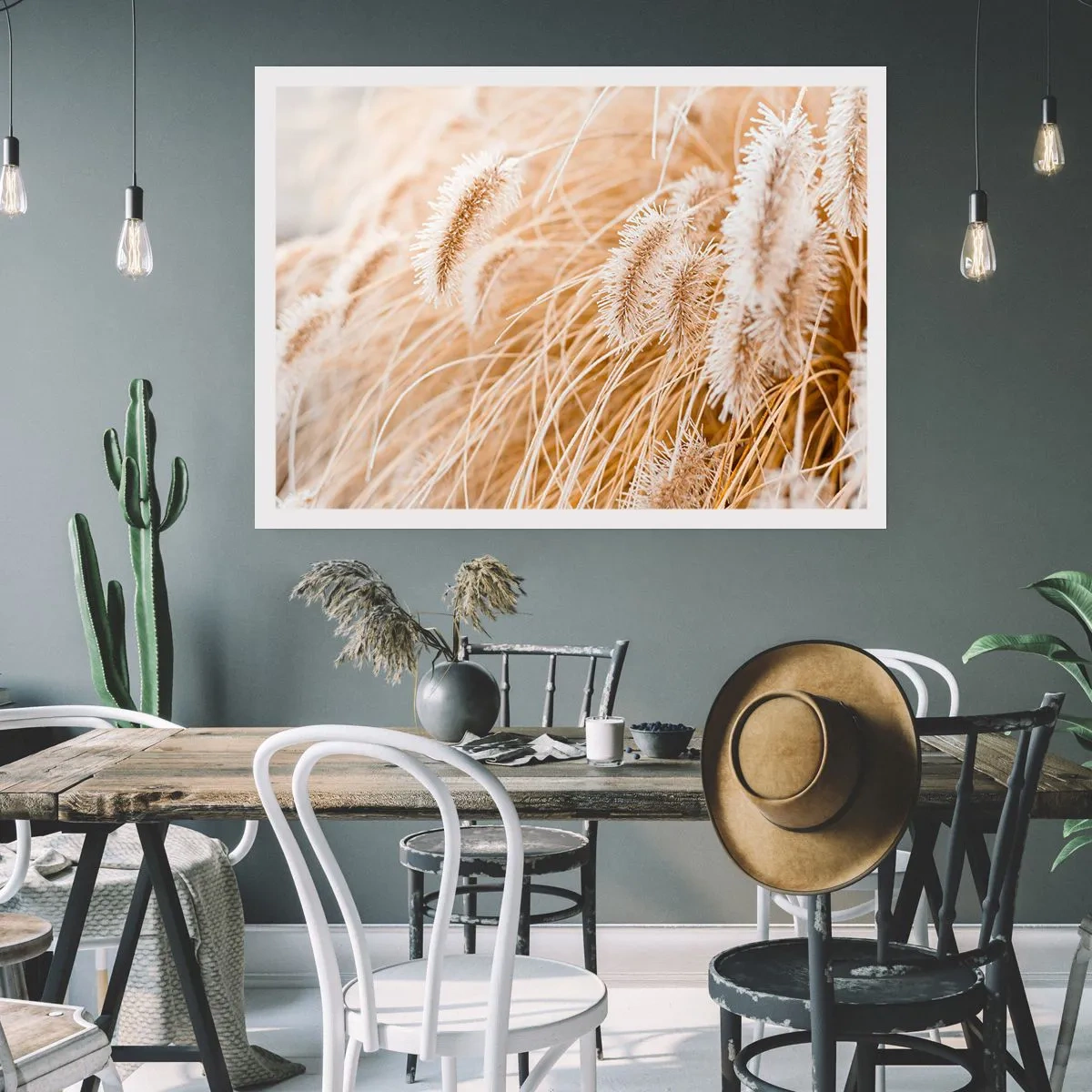 Poster - Golden Rustling of Grass - 91x61 cm