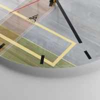 Clock face with lines