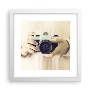 Poster in white frmae - To Know More… - 30x30 cm