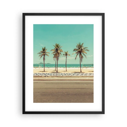 Poster in black frame - By the Beach - 40x50 cm