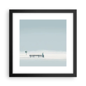 Poster in black frame - Yes, I Am Waiting - 30x30 cm