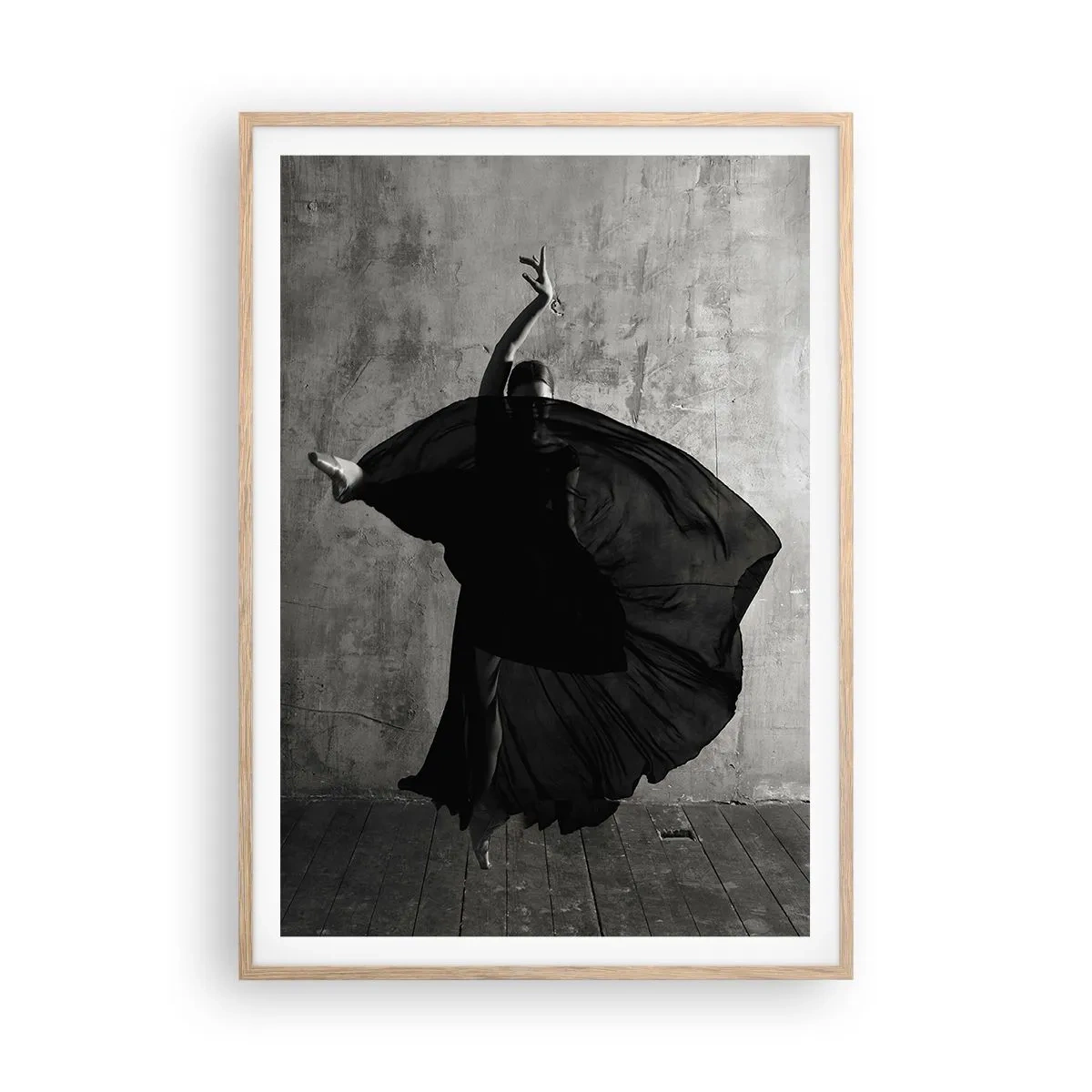 Poster in light oak frame - Full of Passion - 70x100 cm