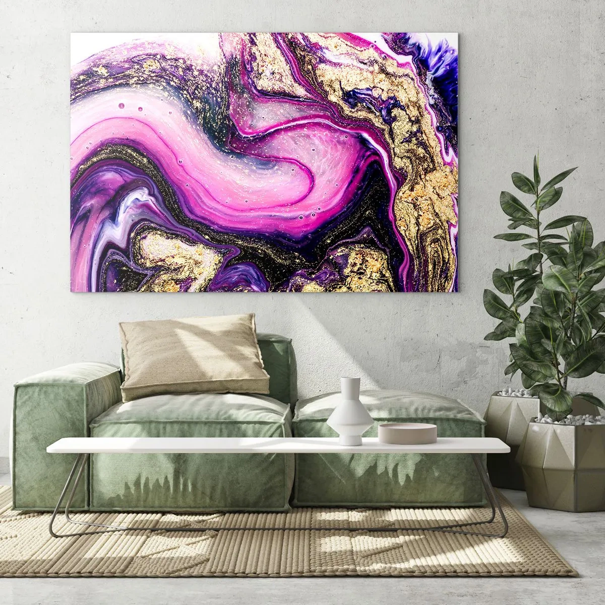 Glass picture - Behind the Scenes - 120x80 cm
