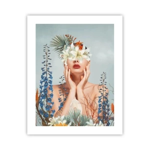 Poster - Woman – Flower - 40x50 cm