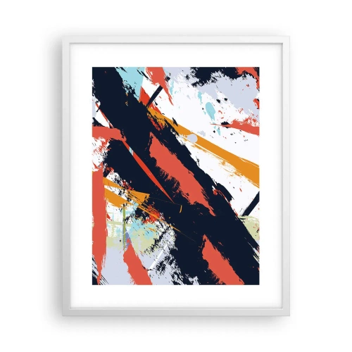 Poster in white frmae - Dynamic Composition - 40x50 cm