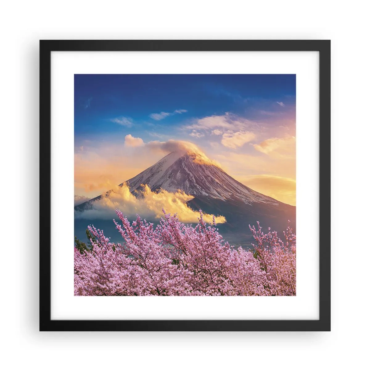 Poster in black frame - Japanese Sanctity - 40x40 cm