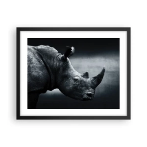 Poster in black frame - Right Profile - 50x40 cm
