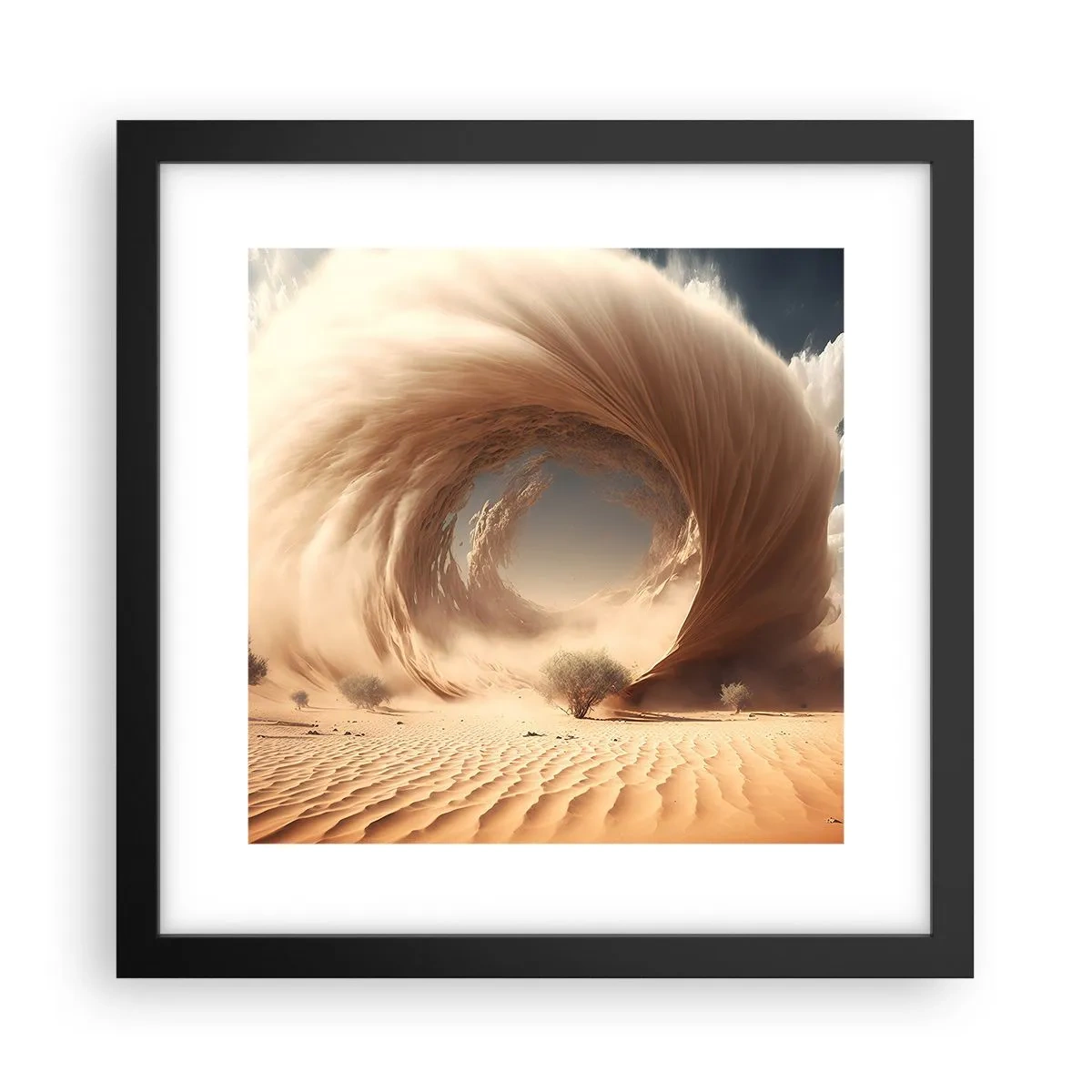 Poster in black frame - Open Portal - 30x30 cm