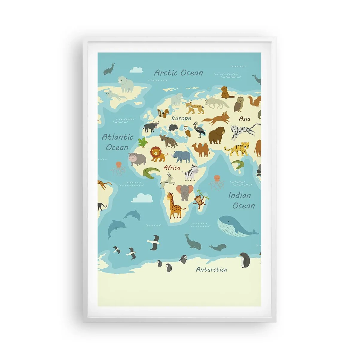 Poster in white frmae - Good Neighbours - 61x91 cm