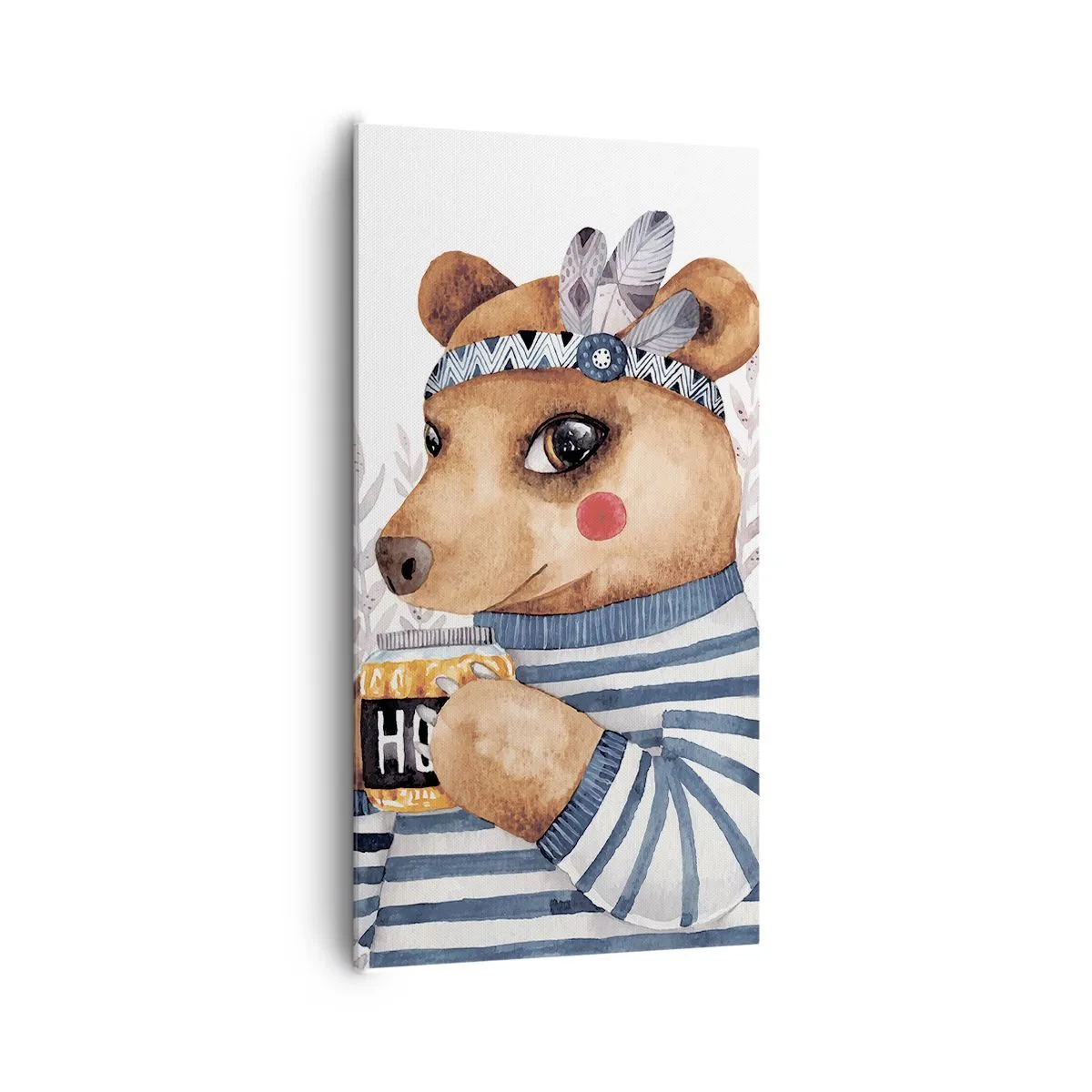 Canvas picture - Sweet Lady Bear - 65x120 cm