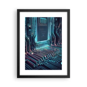 Poster in black frame - I Was Just Thinking… - 30x40 cm
