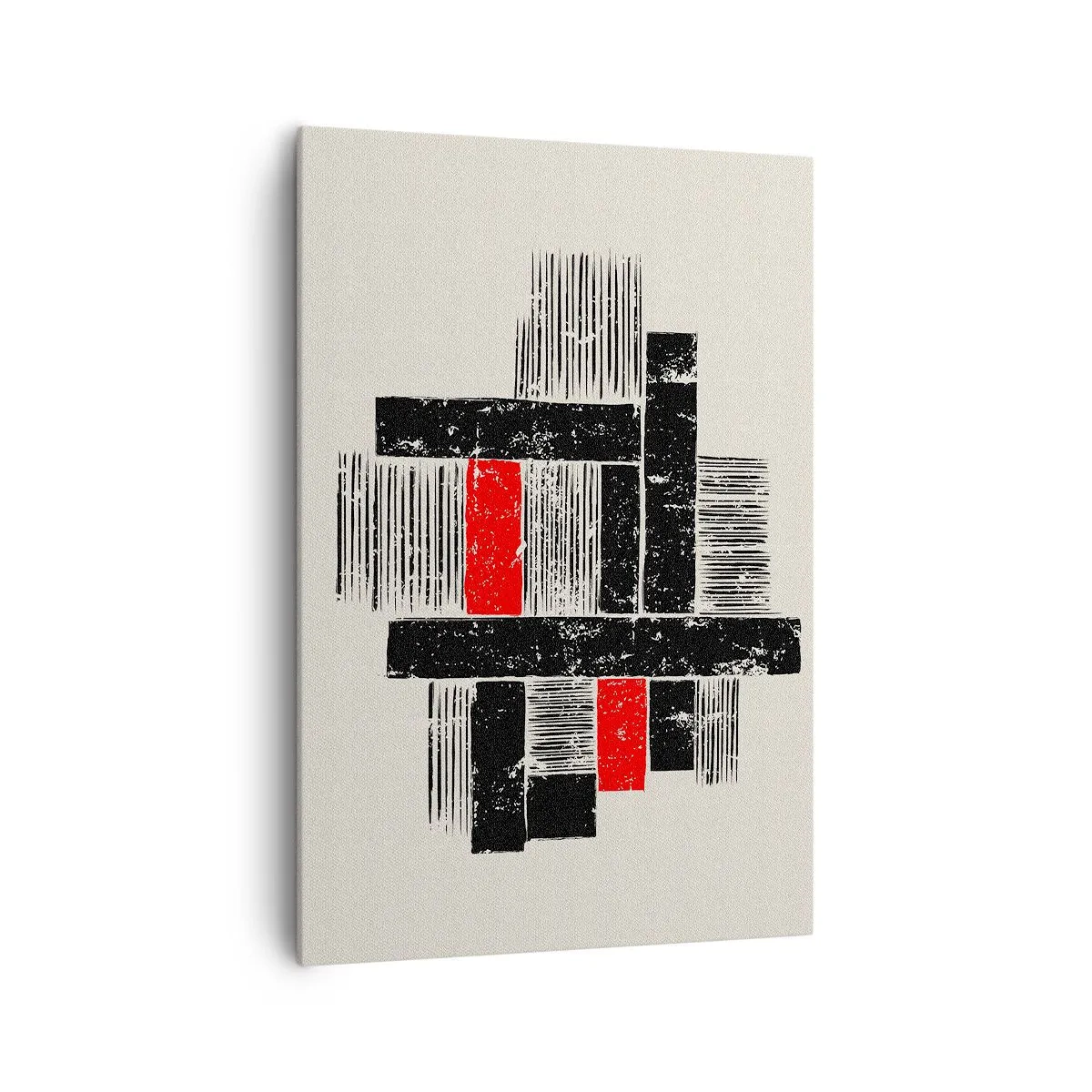 Canvas picture - Red and Black - 70x100 cm
