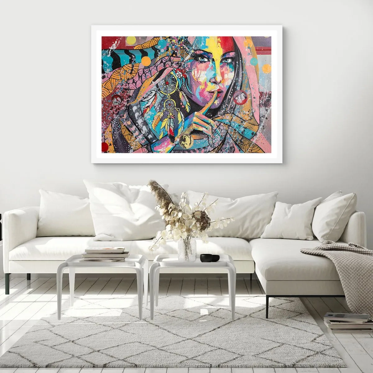 Poster in white frmae - Don't Talk Until You Understand - 100x70 cm