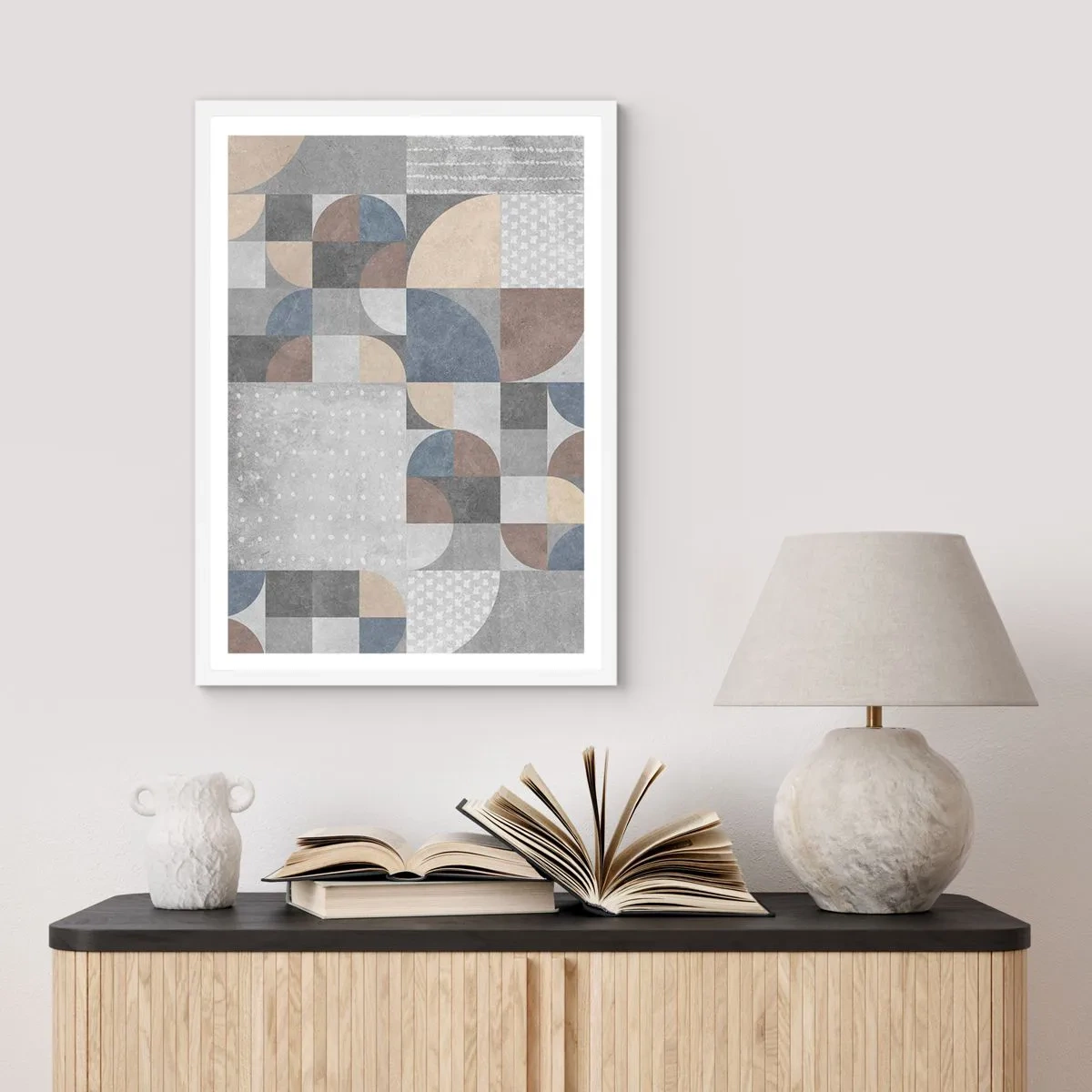 Poster in white frmae - Ceramic Fantasy - 40x50 cm