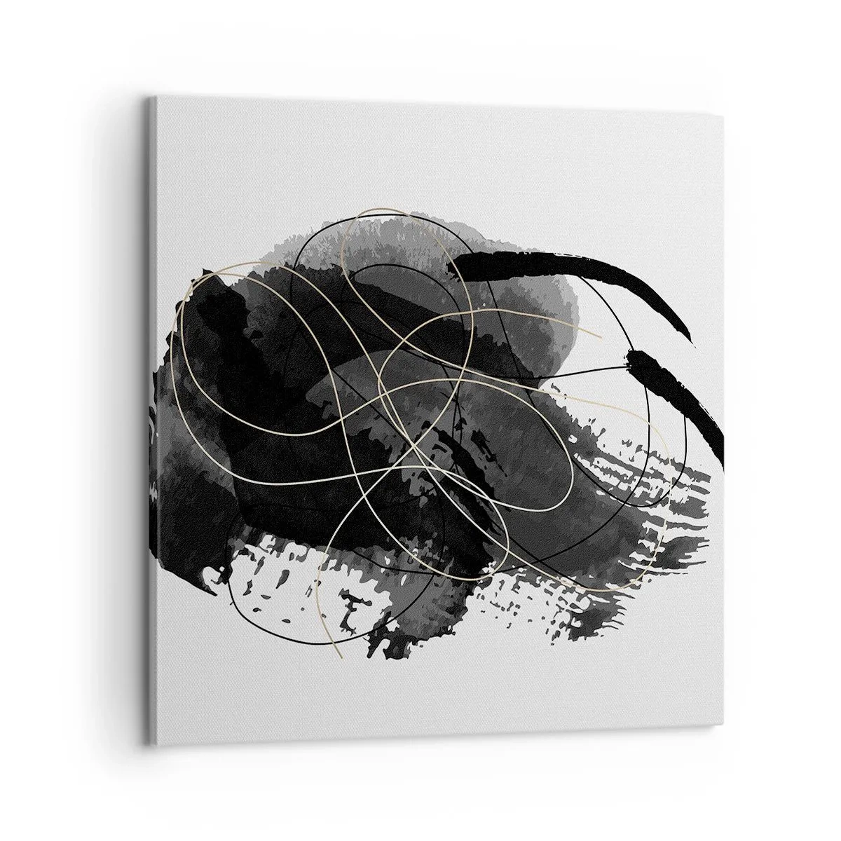 Canvas picture - Made from Black - 60x60 cm
