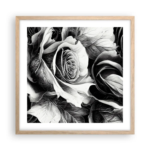 Poster in light oak frame - Always Queen - 50x50 cm