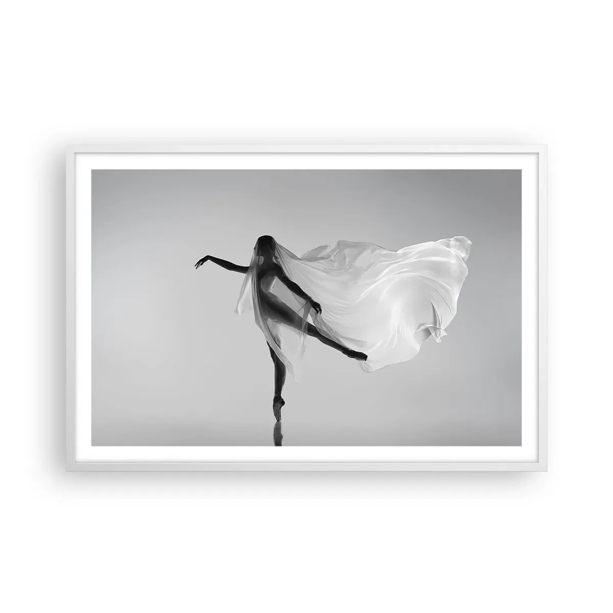 Poster in white frmae - Lightness and Grace - 91x61 cm